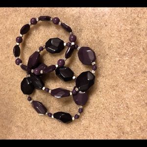 Premier Designs Grapevine Purple Stretch Bracelets